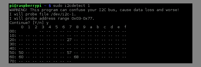 Raspberry PI i2c